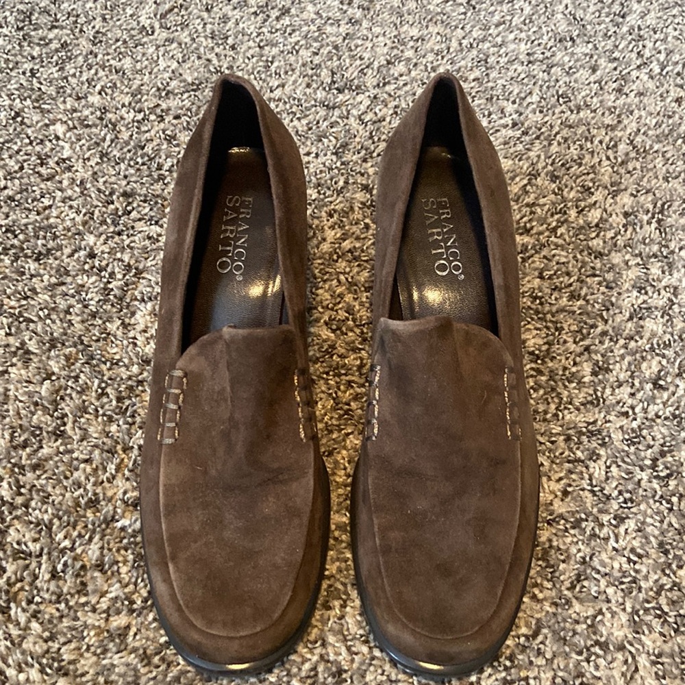 Franco Sarto Suede Heels